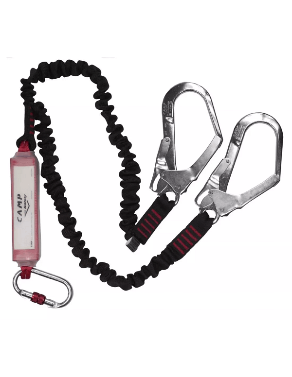 Lonża Camp Shock Absorber Rewind Double Steel MGO 175cm